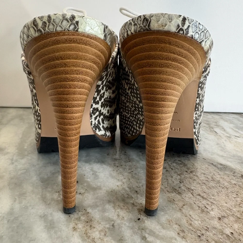 Ports 1961 Snakeskin Pattern Mules - Picture 4 of 6